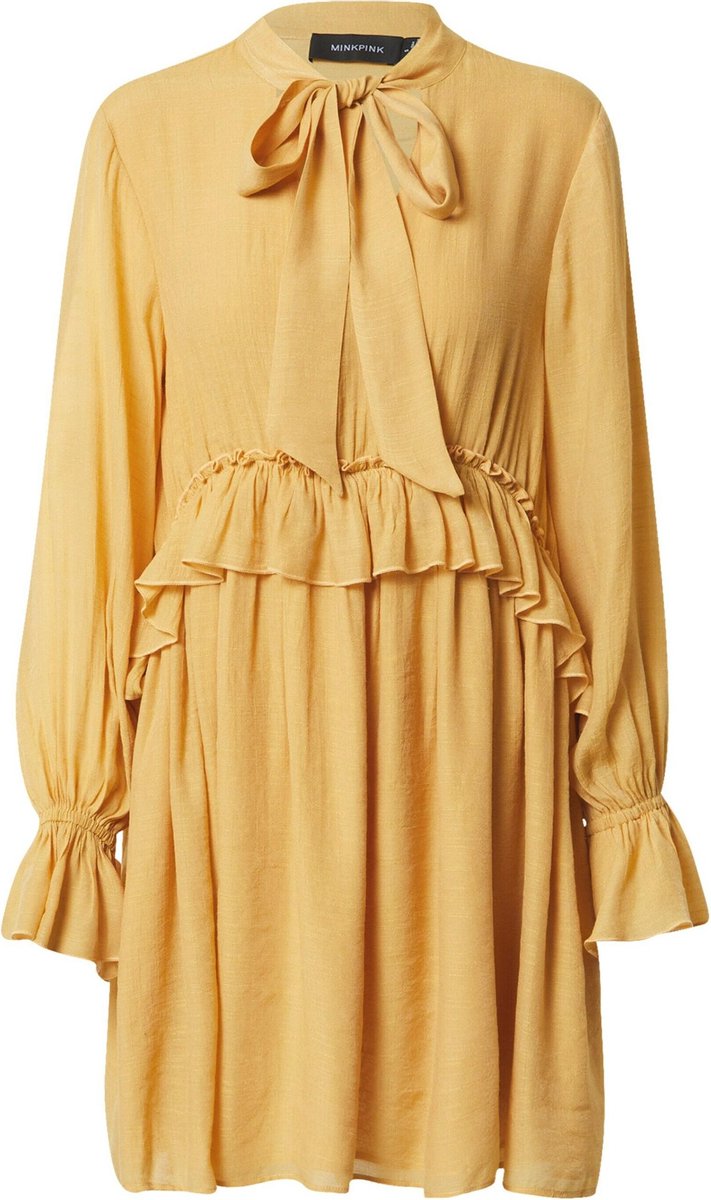 Minkpink jurk ever heart Sand-Xs (36)