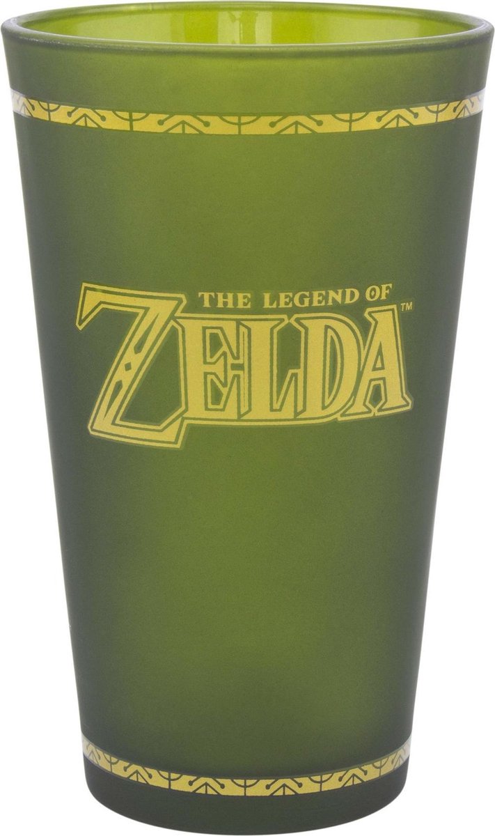 Paladone Legend of Zelda Hyrule Crest drinkglas 500 ml groen