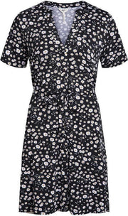 Objmerve L/s Dress A Div 23036231 Black/small Flower