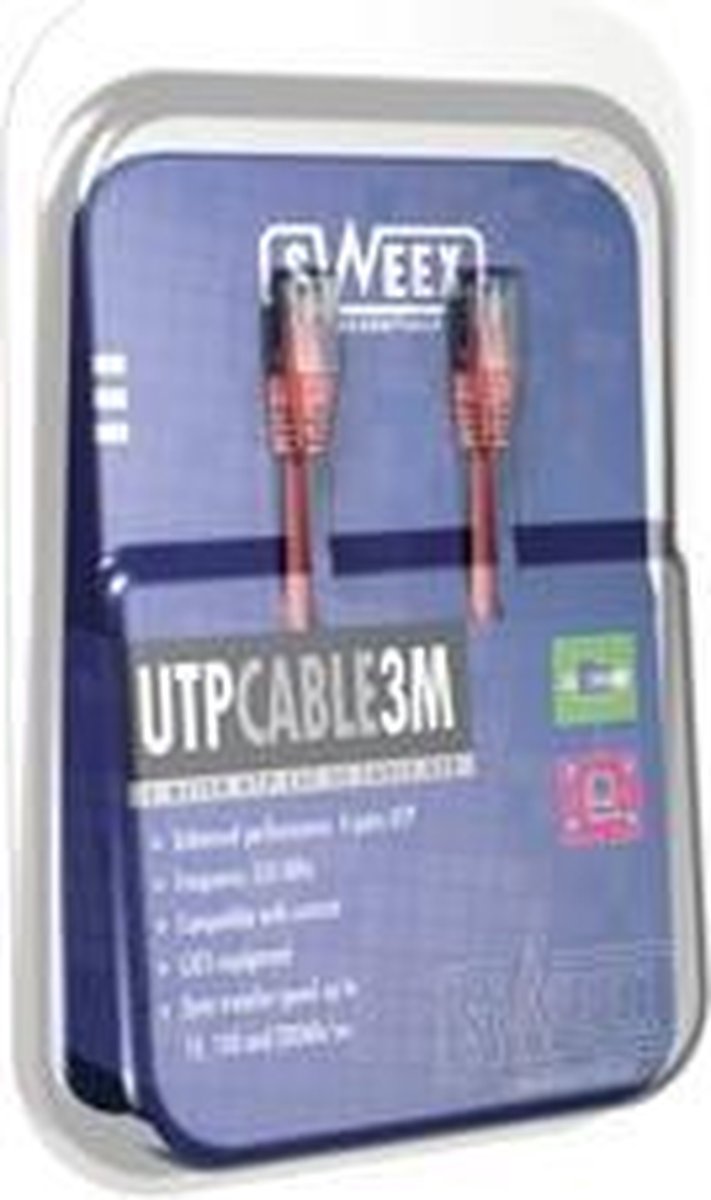 Sweex UTP Cable Cat5E 7.5M Red netwerkkabel 7