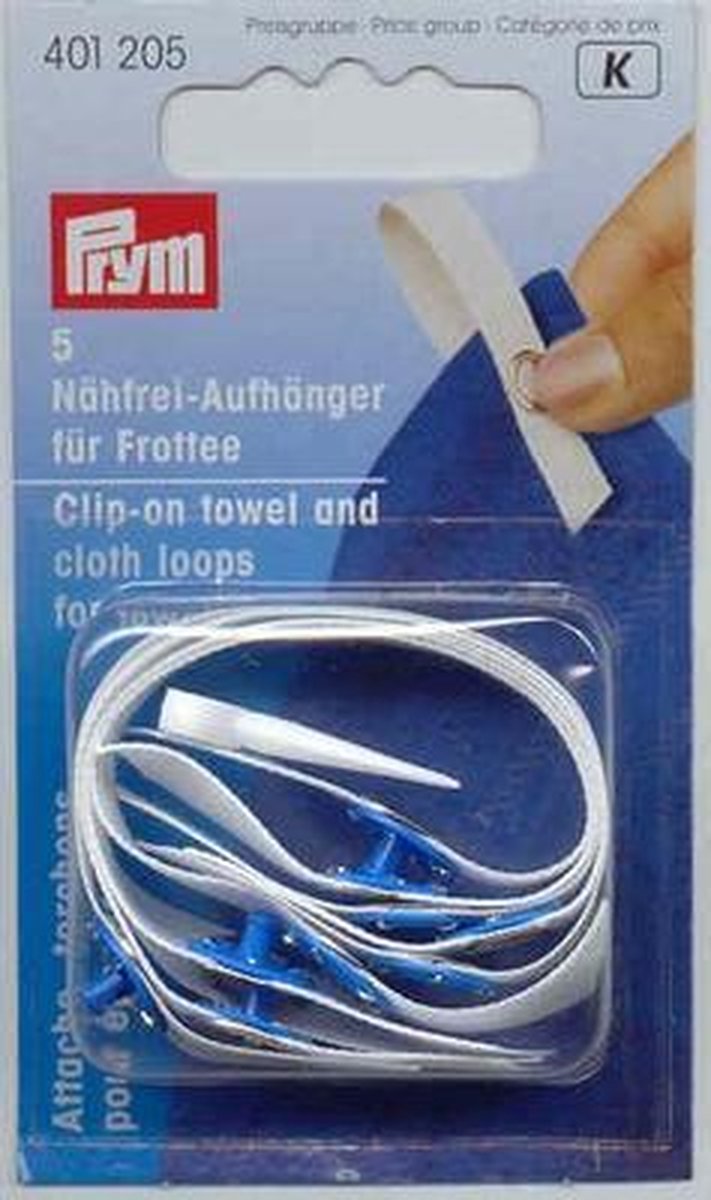 5 Prym Handdoeklusjes voor badstof handdoeken