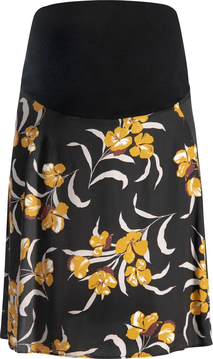 Queen Mum Zwangerschapsrok Skirt non denim - Black - Maat M