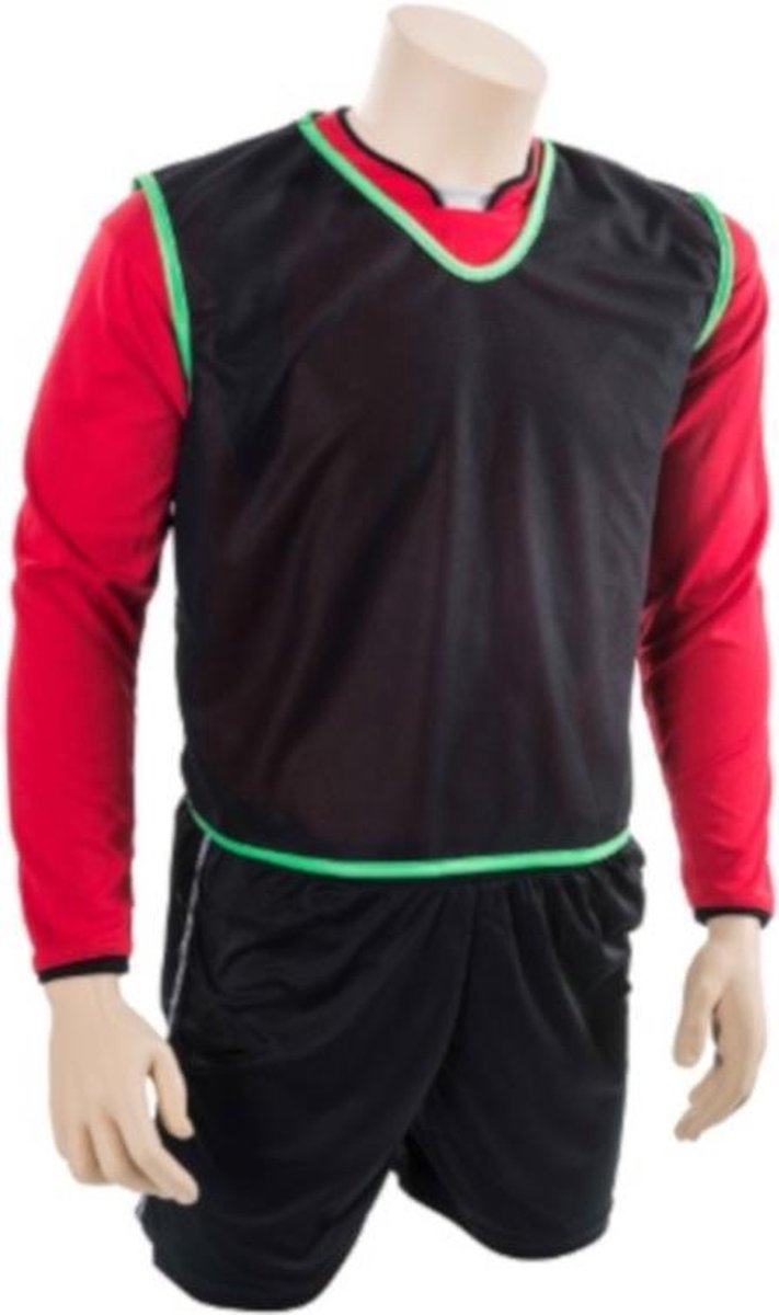 Precision Trainingshesje Bib Unisex Polyester Zwart Maat S