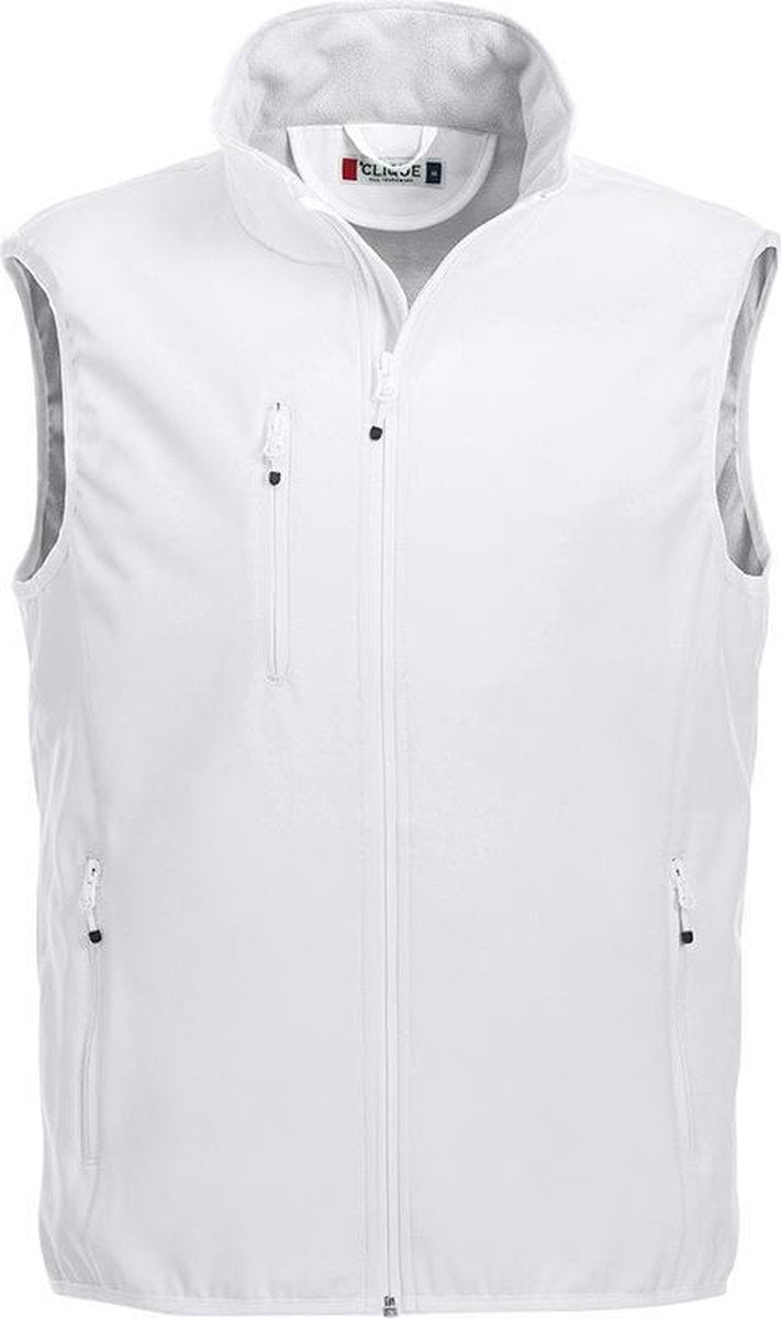 Clique Basic Softshell Hr Bodywarmer Wit maat M