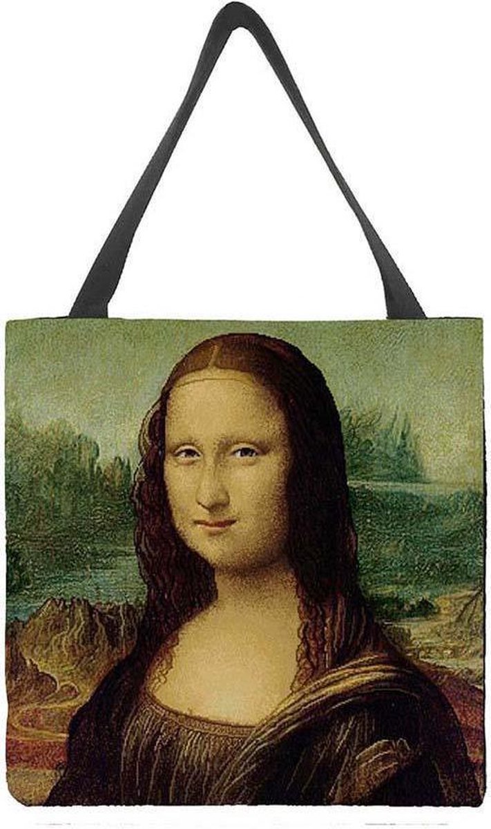 Signare Boodschappentas groot - Kunst - Gobelin - Mona Lisa - Leonardo Da Vinci