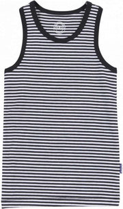 Claesen's Onderhemd - Navy / Wit - Maat 104 / 110