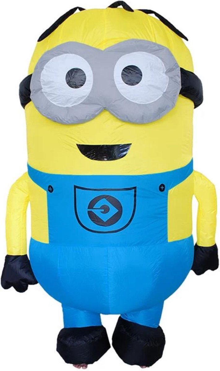 Opblaasbaar Minion 2-oog kostuum mascotte pak - one size - pak