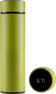 Sareva Thermosfles Met Temperatuurdisplay Groen 0.5 Liter