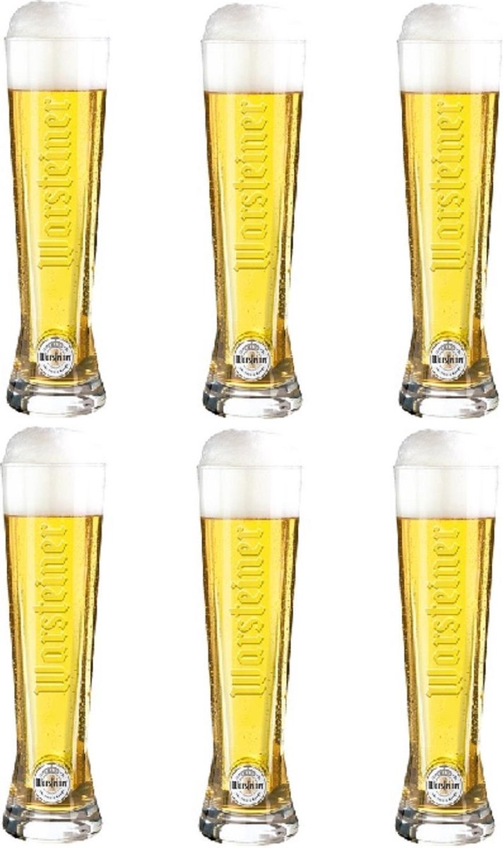 Warsteiner Bierglazen Premium 20 cl - 6 Stuks