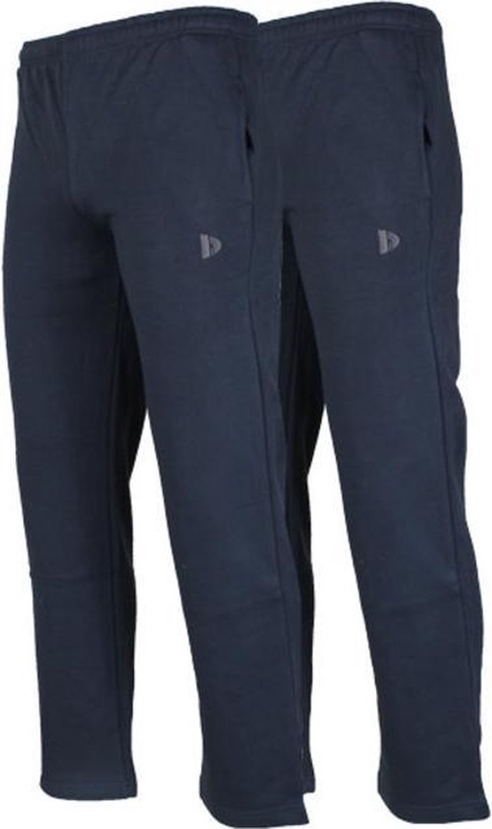 2-Pack Donnay Joggingbroek rechte pijp - Sportbroek - Heren - Maat M - Donkerblauw