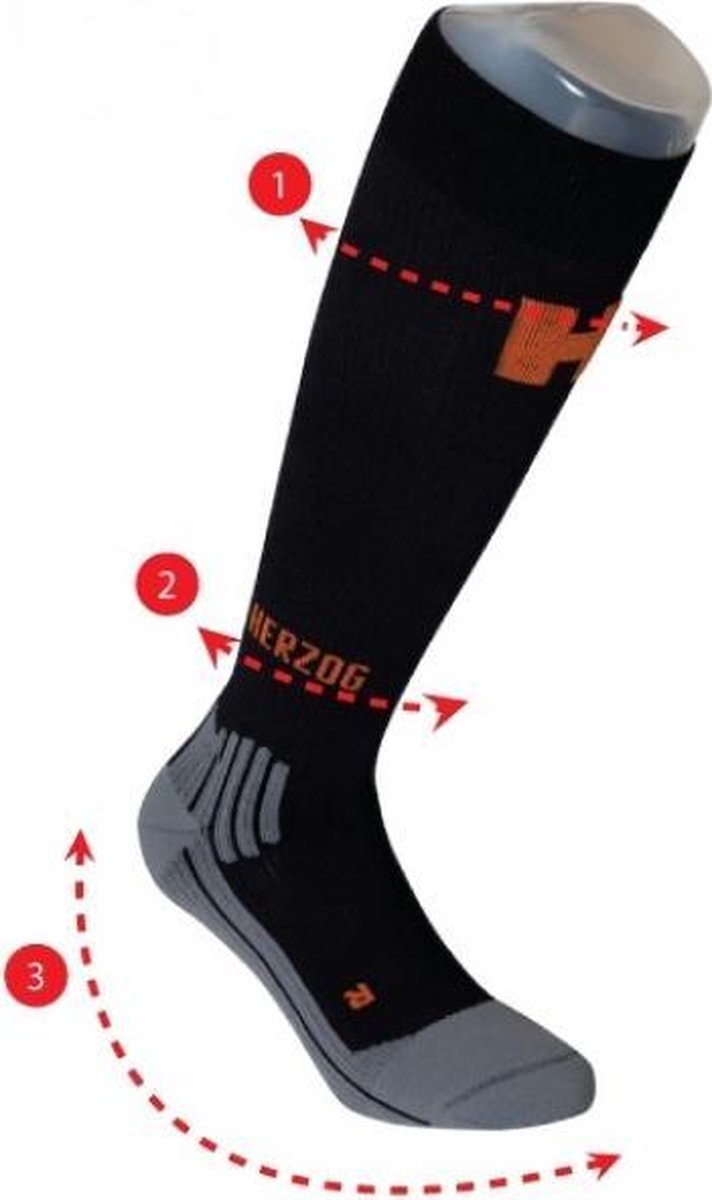 Herzog Active Compressiekousen - Fiets- / Hike- / Wandelsokken