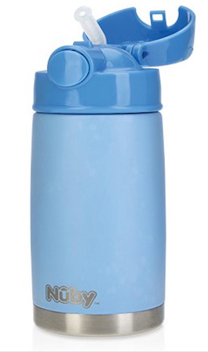 Nuby Pastel Inox Thermosbeker 300ml Blauw 3jaar+