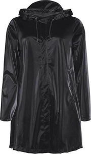 RAINS 1834 A-Line Jacket Velvet Black-S/M
