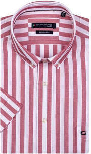 Giordano 106003 Casual overhemd met korte mouwen - Maat M - Heren