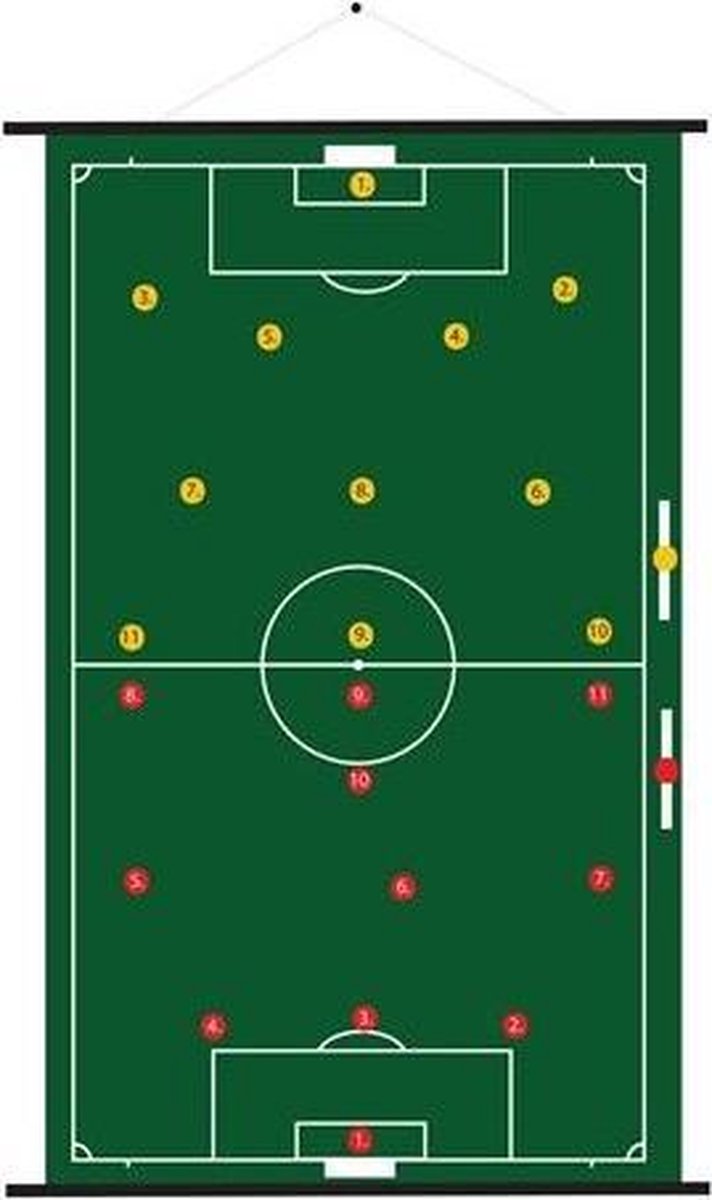 Sportec Oprolbaar Magnetisch Voetbal Coachbord 94 X 105 Cm-s