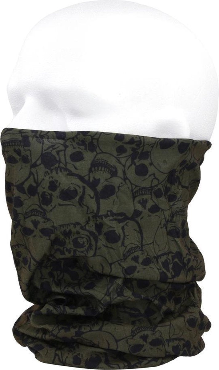 101inc Tactical Wrap Met Skull groen