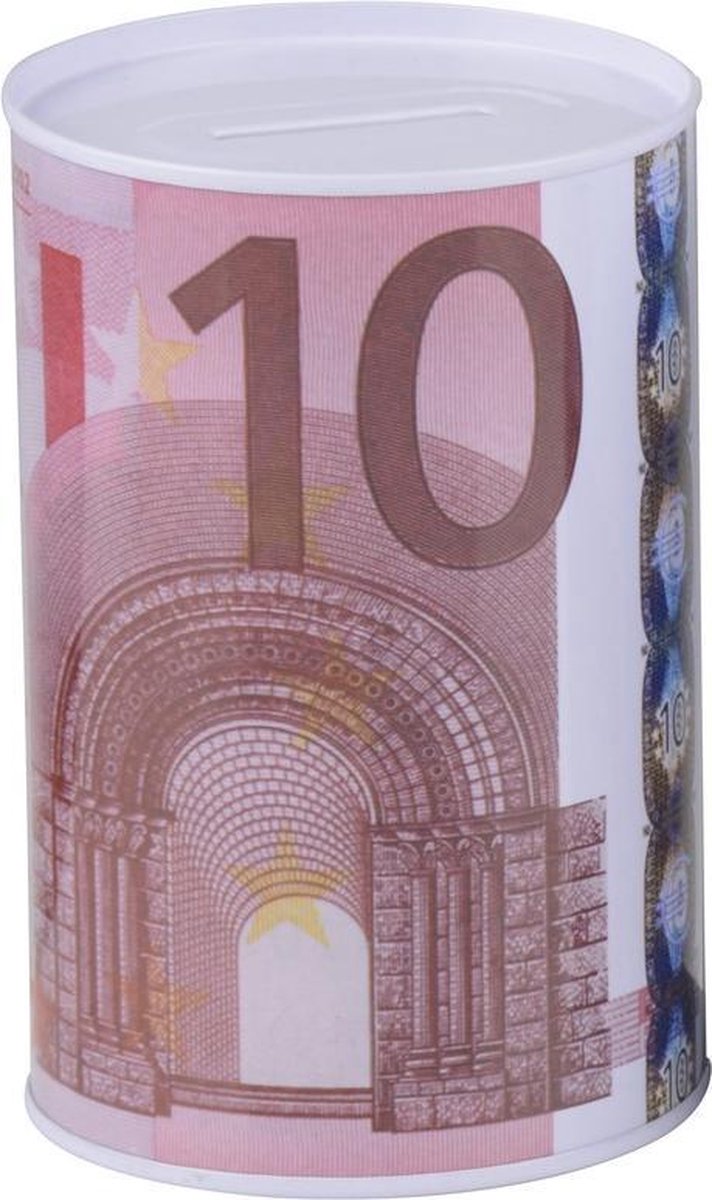 Spaarpot 10 euro biljet 8 x 13 cm