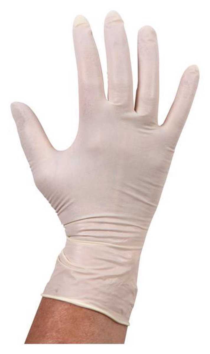 Medi Inn - Handschoenen Latex transparant - Maat L - Doos 100 stuks
