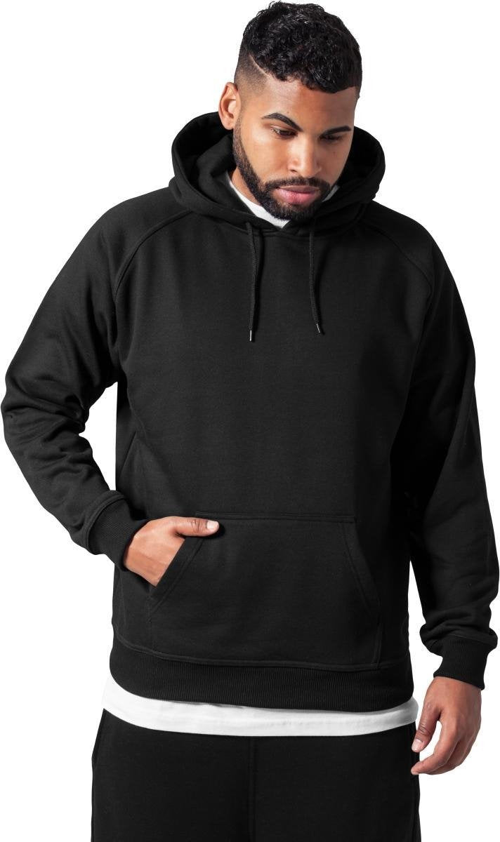 Urban Classics Basic Hoody Zwart XS