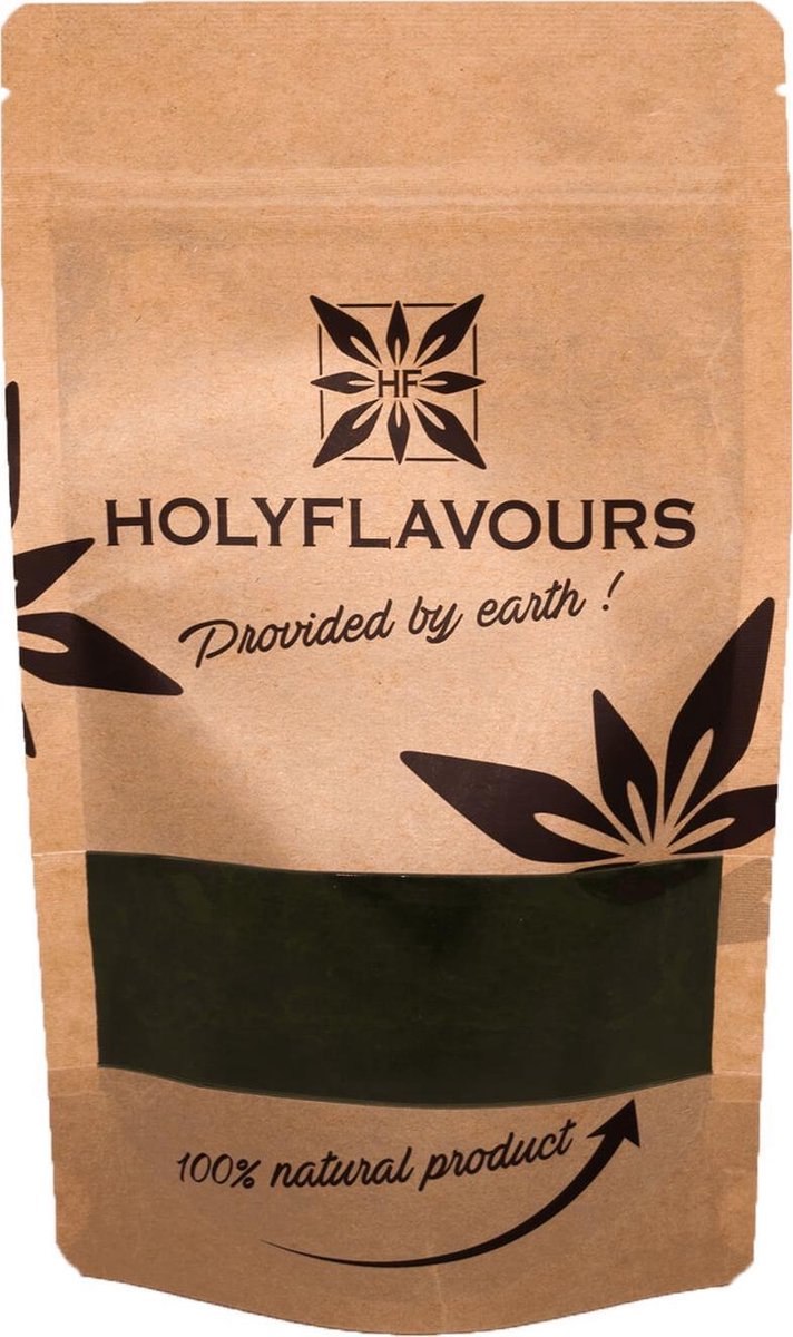 Chlorella Poeder - 100 gram - Holyflavours -  Biologisch gecertificeerd - Natuurlijk Superfood