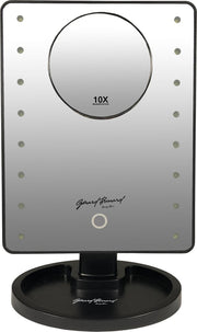 Gérard Brinard verlichte spiegel LED spiegel met zuignapspiegeltje - 16x LED + touch knop