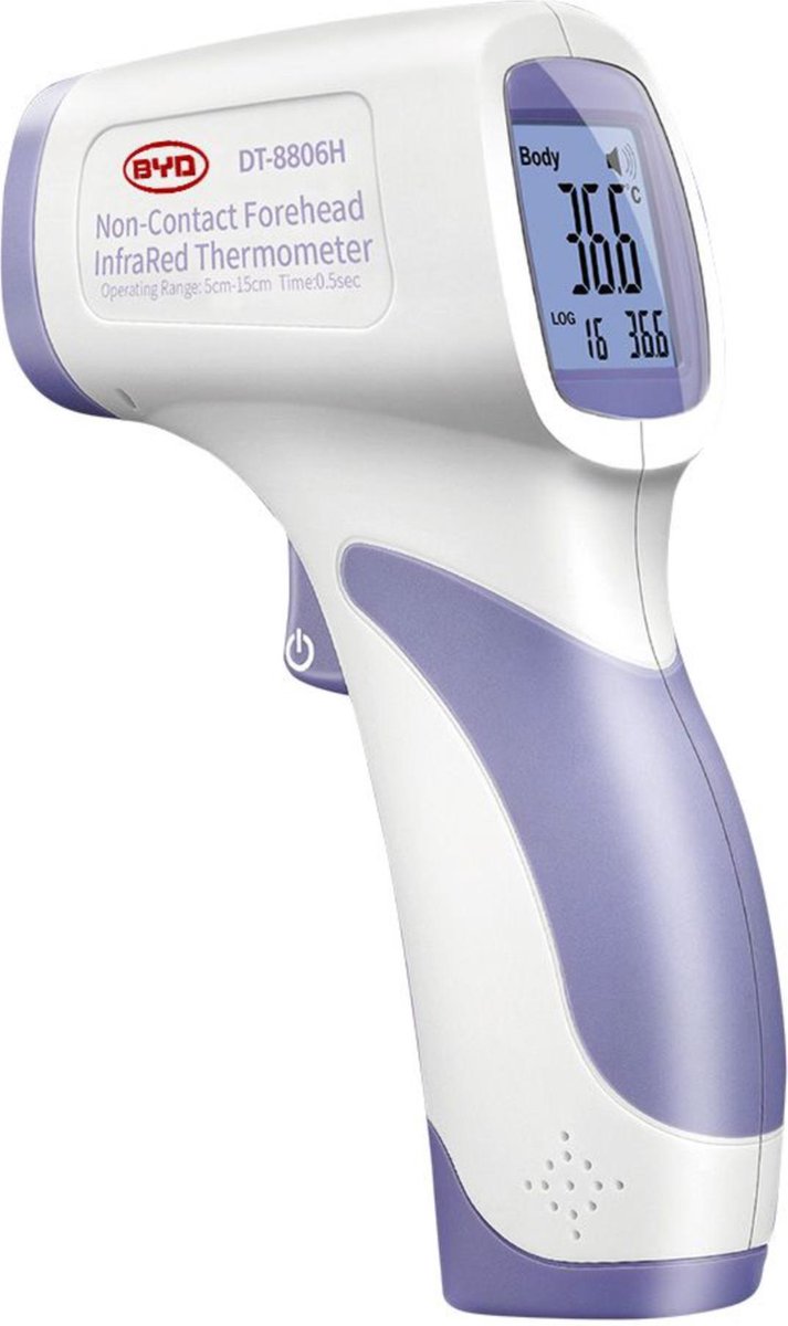BYD PROFESSIONELE INFRARED THERMOMETER DT-8806H | CE MEDICAL