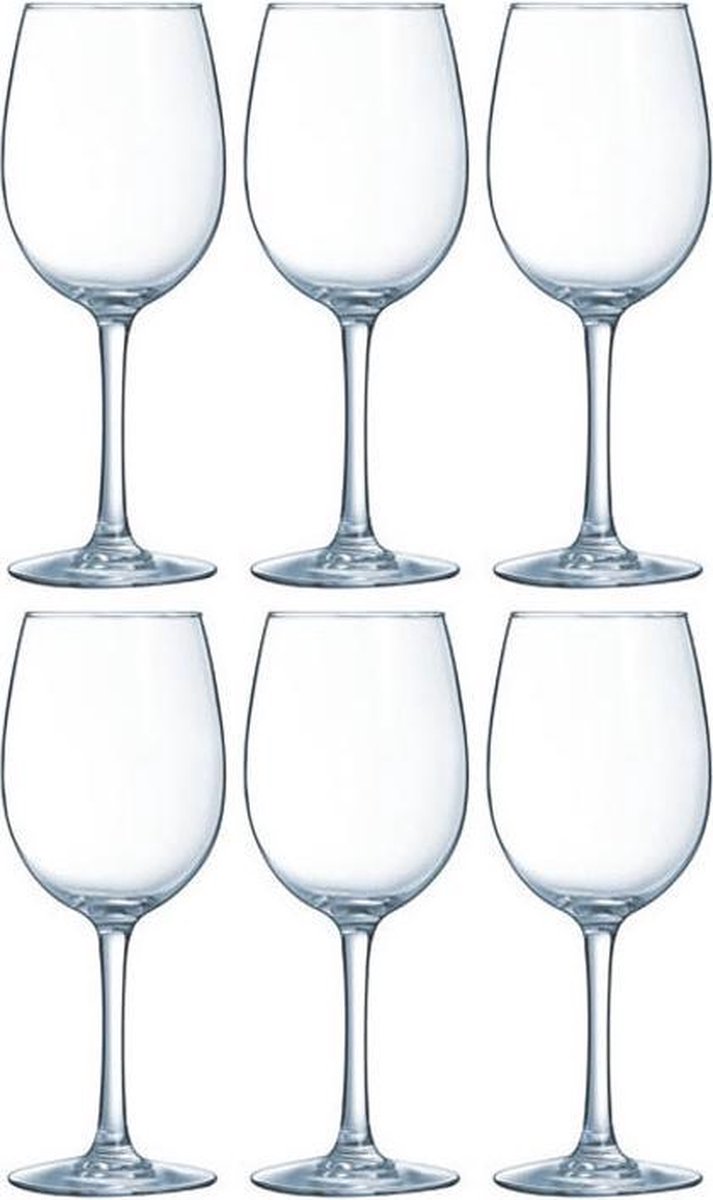 12x Stuks wijnglazen voor rode wijn 260 ml - Vina Vap - Bar/cafe benodigdheden - Wijn glazen