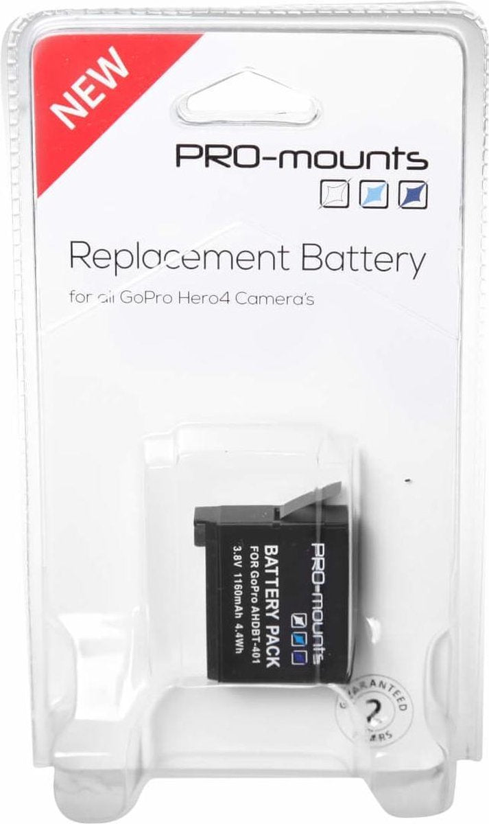 PRO-mounts Replacement Battery Hero4