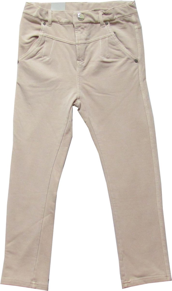 iDO Meisjes Chino broek - Beige - Maat - 110-116