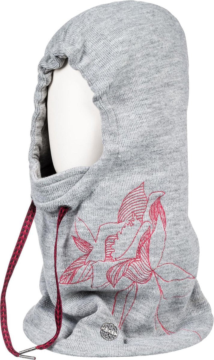 Roxy 2N1  Nekwarmer - Vrouwen - grijs/rood