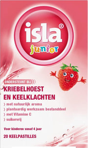 Isla Junior Aardbei 20 keelpastilles