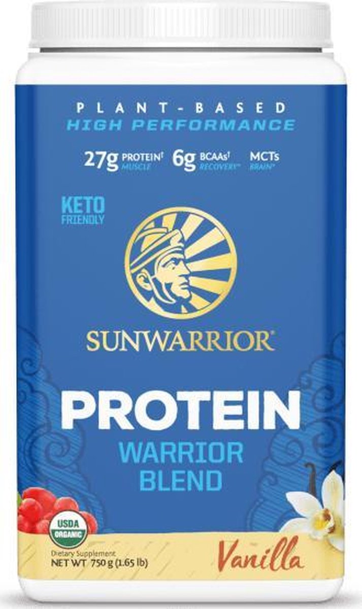 Sunwarrior blend proteine eiwitten vanille 750 gram