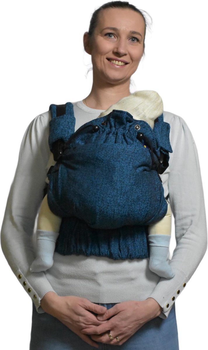 Yaro Hug Baby Draagzak Jeans Blue Black