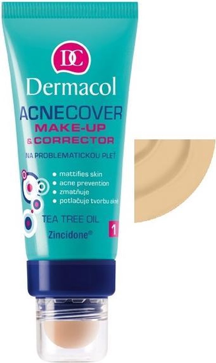 Dermacol simple Acnecover Make-Up & Corrector 02 - 30ml - Vrouw