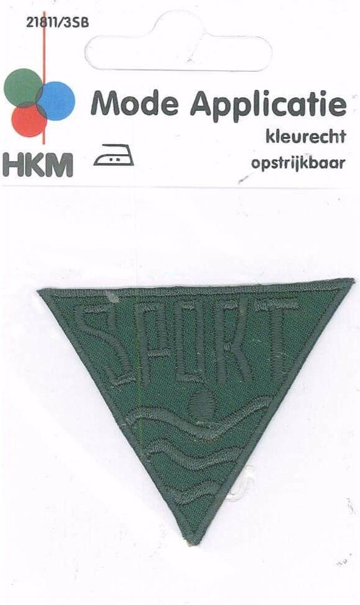 HKM APPLICATIE SPORT GROEN OPSTRIJKBAAR GROEN - 5 STUKS. 6 X 5.5 CM.