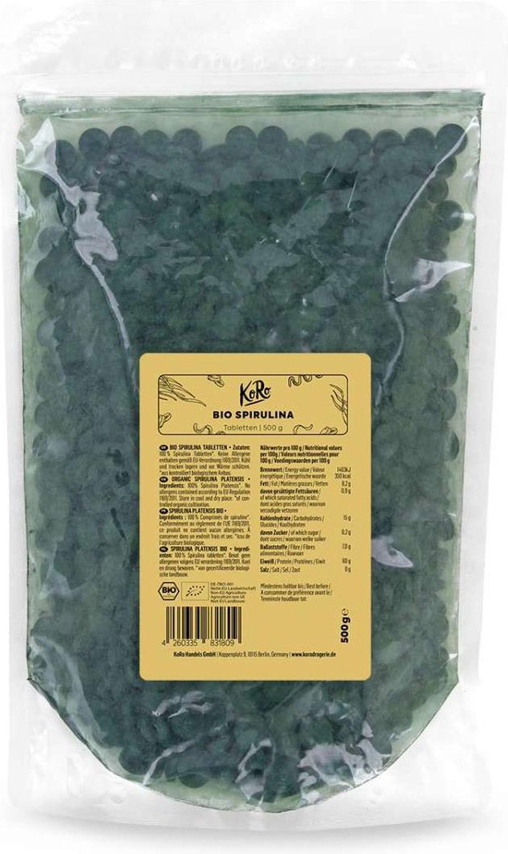 KoRo | Biologische spirulina tabletten | 500 g