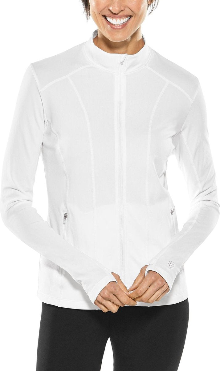Coolibar - UV Zwemjack voor dames - Malawi - Wit - maat L