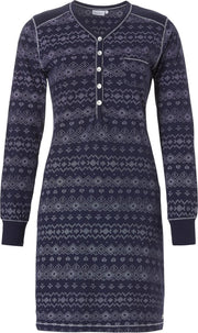 Pastunette – Elegance – Nachtkleed – 10182-190-4 – Navy Print - 38