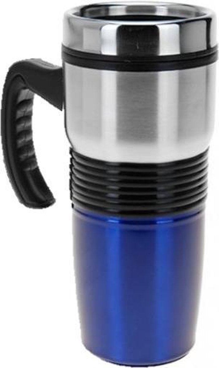 Drinkbeker dubbelwandig blauw