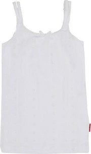 Claesen's Meisjes Onderhemd - White Embroidery - Maat 164-170