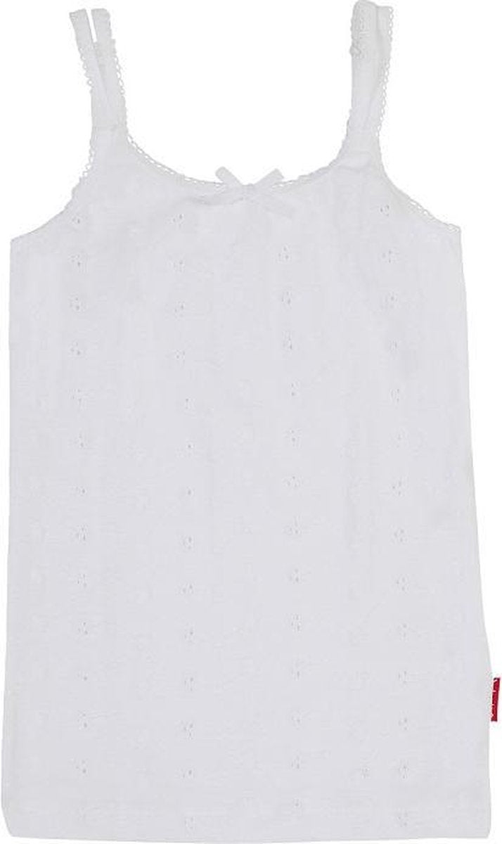 Claesen's Meisjes Onderhemd - White Embroidery - Maat 164-170