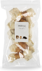 Petstyleliving - Wit geknoopt bot met kip 12