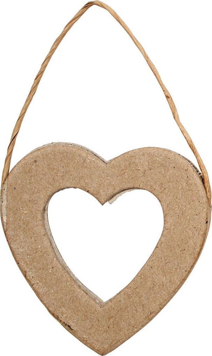 Heart Frame. H: 7.5 cm. W: 7 cm. 6pcs