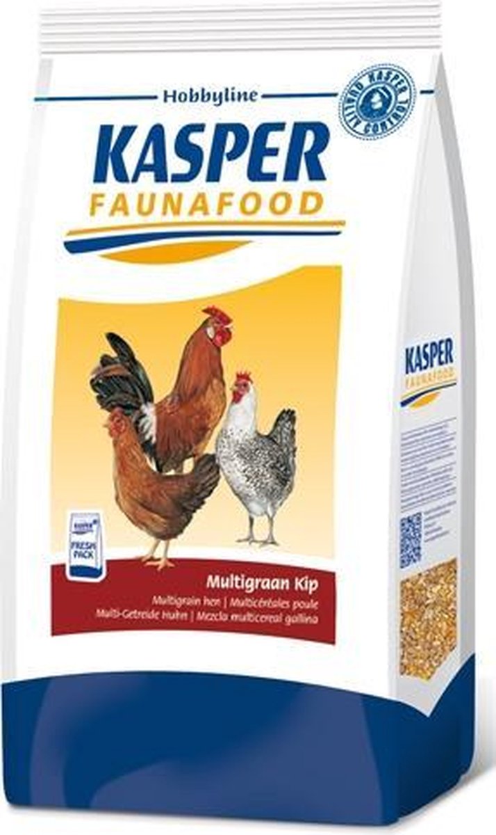 Kasper faunafood hobbyline multigraan kip - 4 kg - 1 stuks