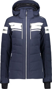 CMP Wintersportjas - Maat 44  - Vrouwen - donkerblauw/wit