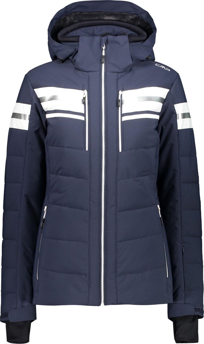 CMP Wintersportjas - Maat 44  - Vrouwen - donkerblauw/wit