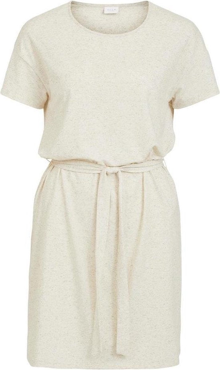 Vianika S/s Belt Dress 14064132 Super Light Natural Melan