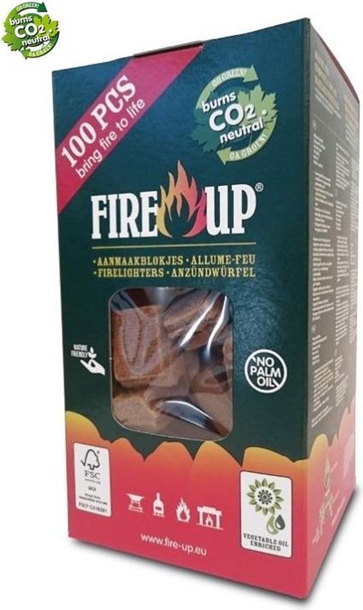 Fire-Up aanmaakblokjes doos a 100 st