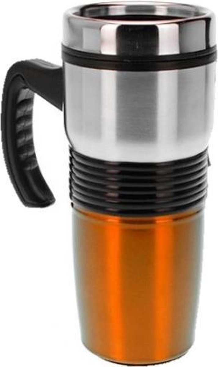 Drinkbeker dubbelwandig oranje