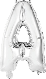 Amscan Letterballon A Folie 34 Cm Zilver